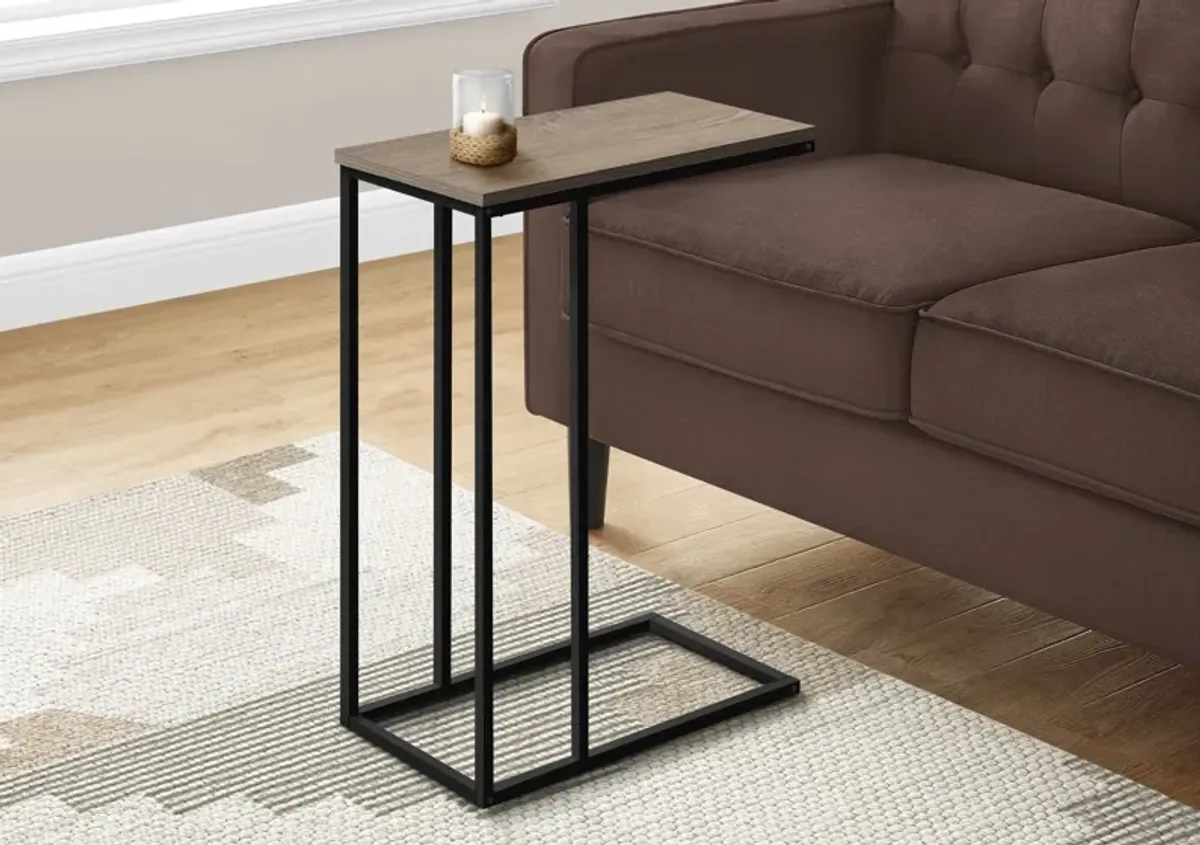 Brigid C-Table - Light Brown/Black