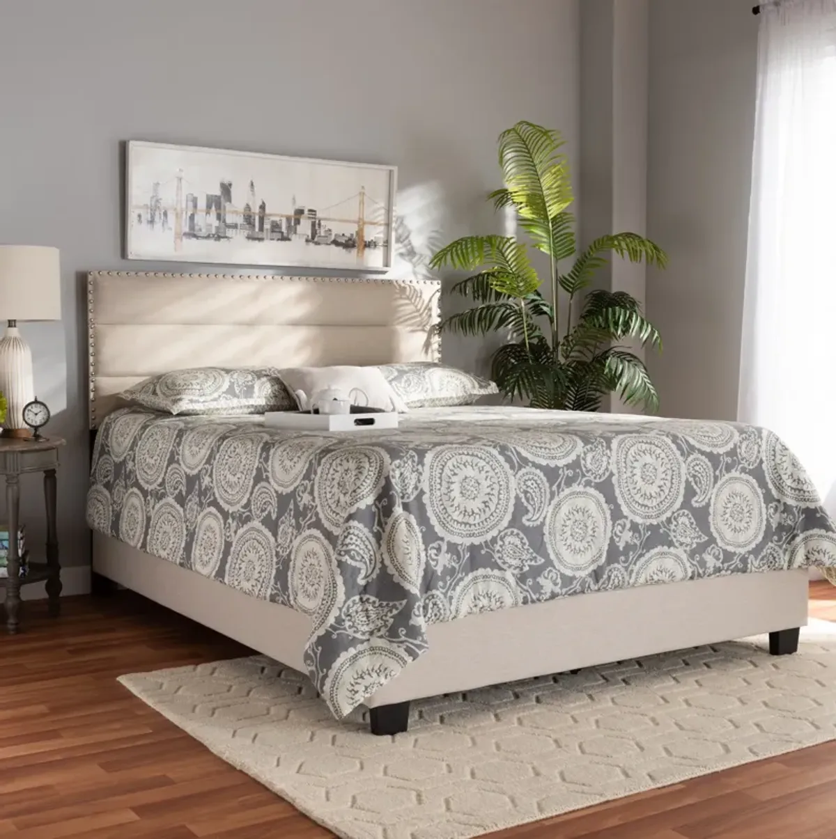 Carmen Queen Upholstered Bed