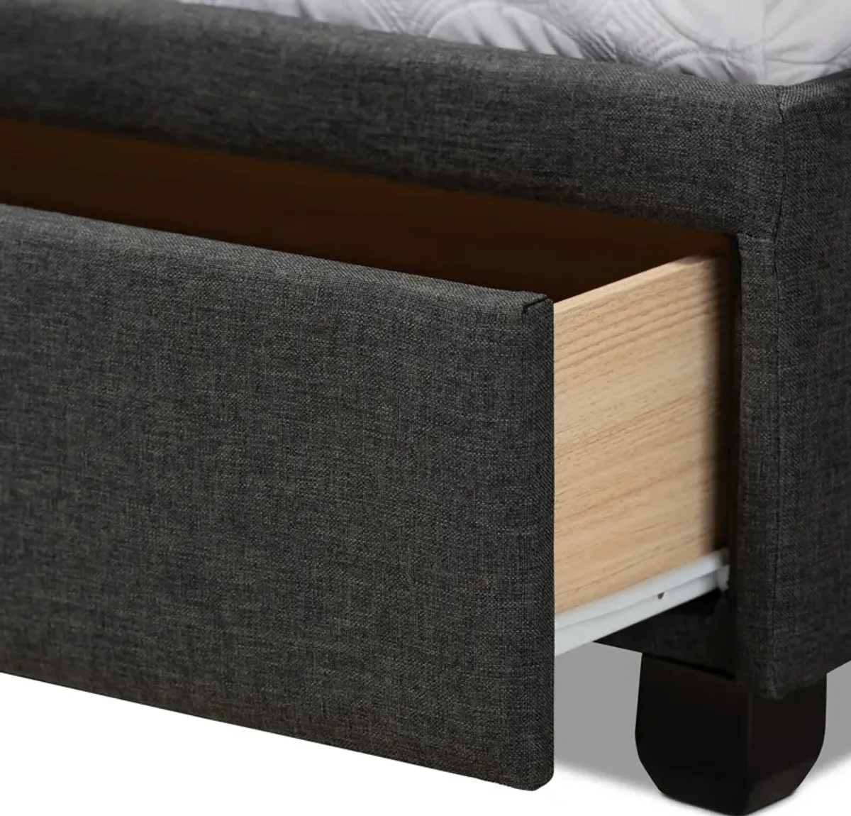 Alondra King Upholstered Platform Storage Bed