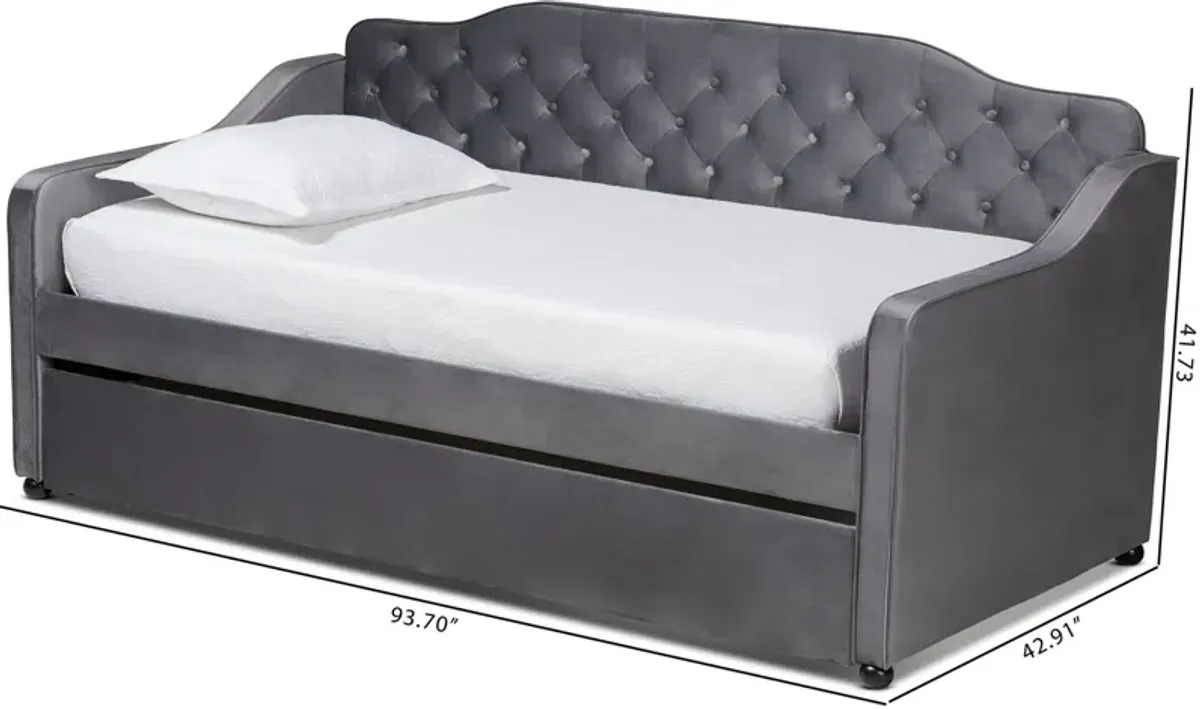 Juana Twin Upholstered Daybed with Trundle