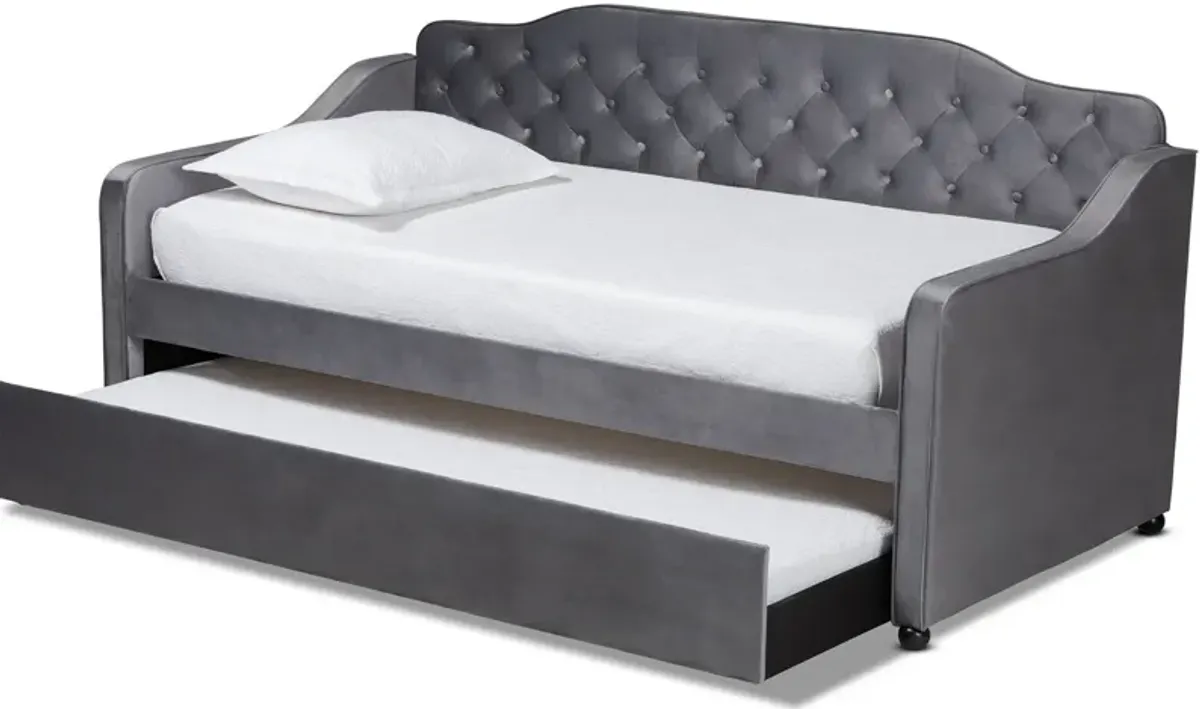 Juana Twin Upholstered Daybed with Trundle