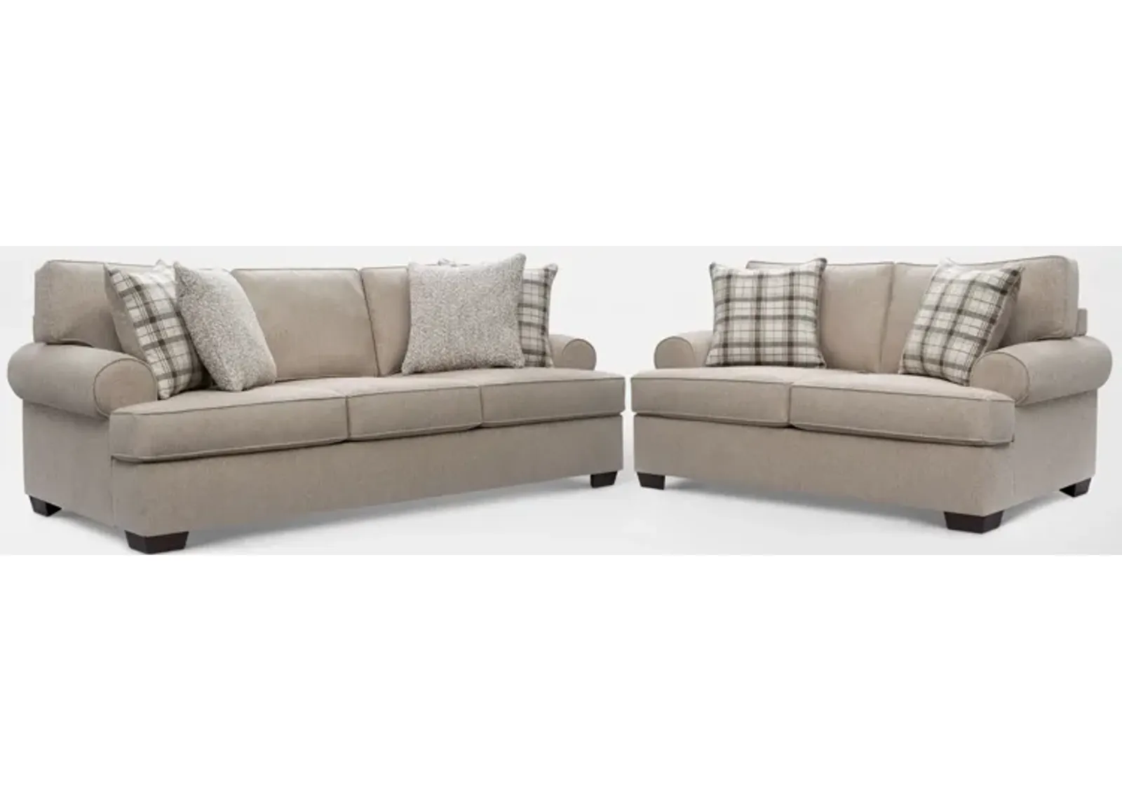 Emory Sofa and Loveseat - Beige