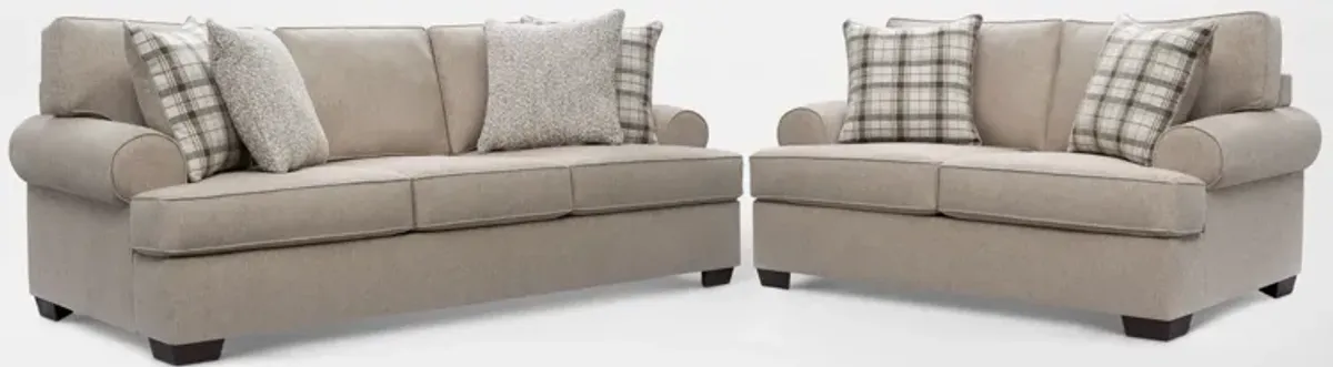 Emory Sofa and Loveseat - Beige