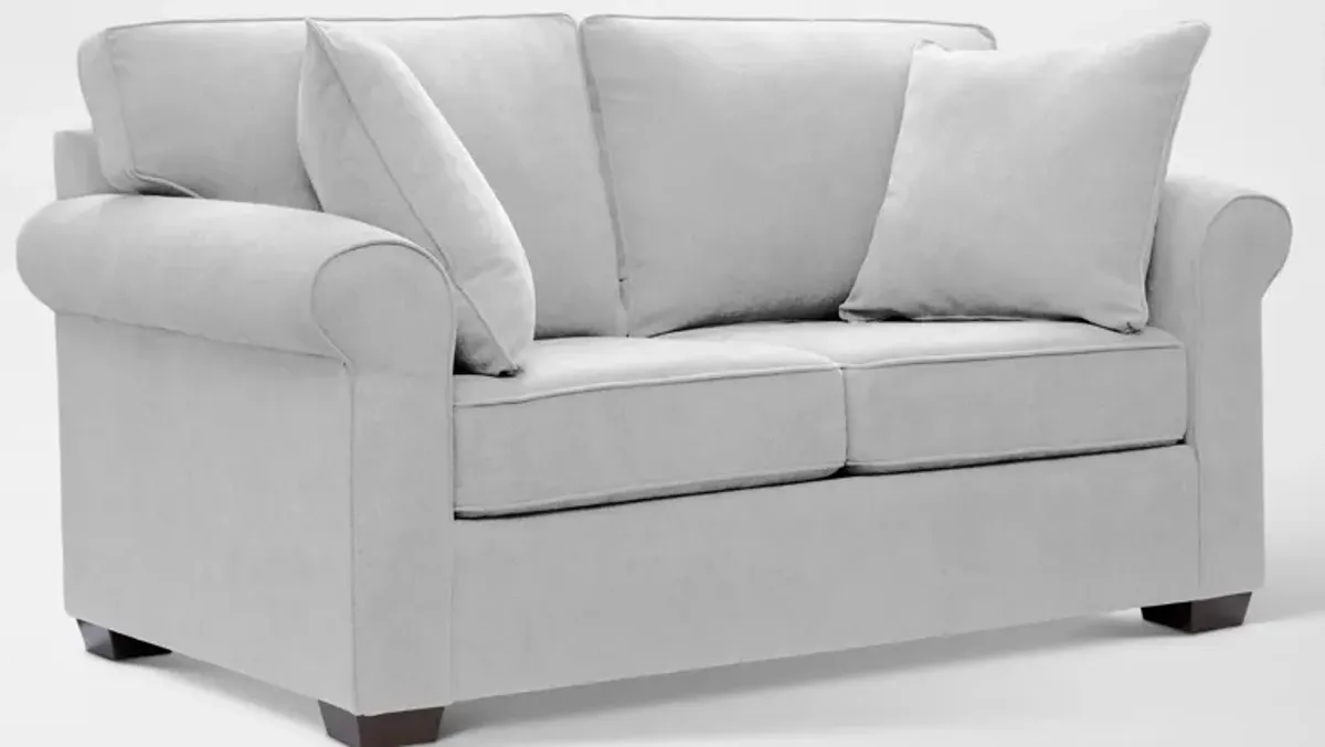 Milly Sofa and Loveseat Set - Light Gray