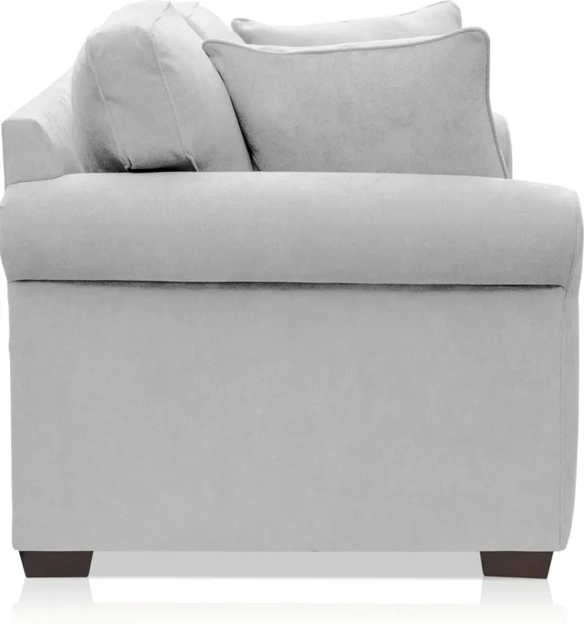 Milly Sofa and Loveseat Set - Light Gray