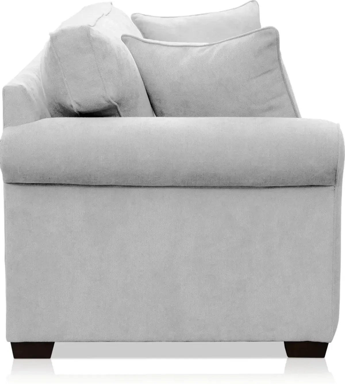 Milly Sofa and Loveseat Set - Light Gray