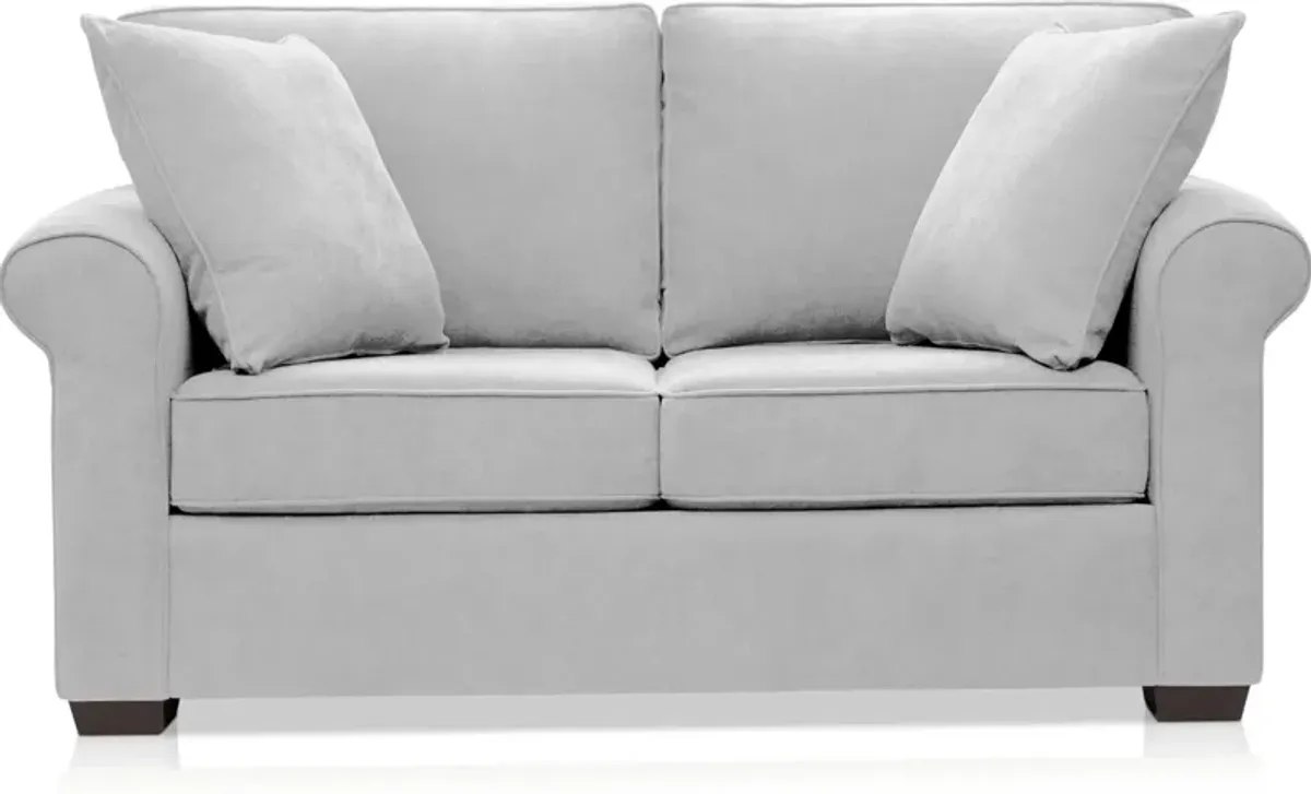 Milly Sofa and Loveseat Set - Light Gray