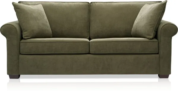 Milly Sleeper Sofa with 4" Mattress - Olive