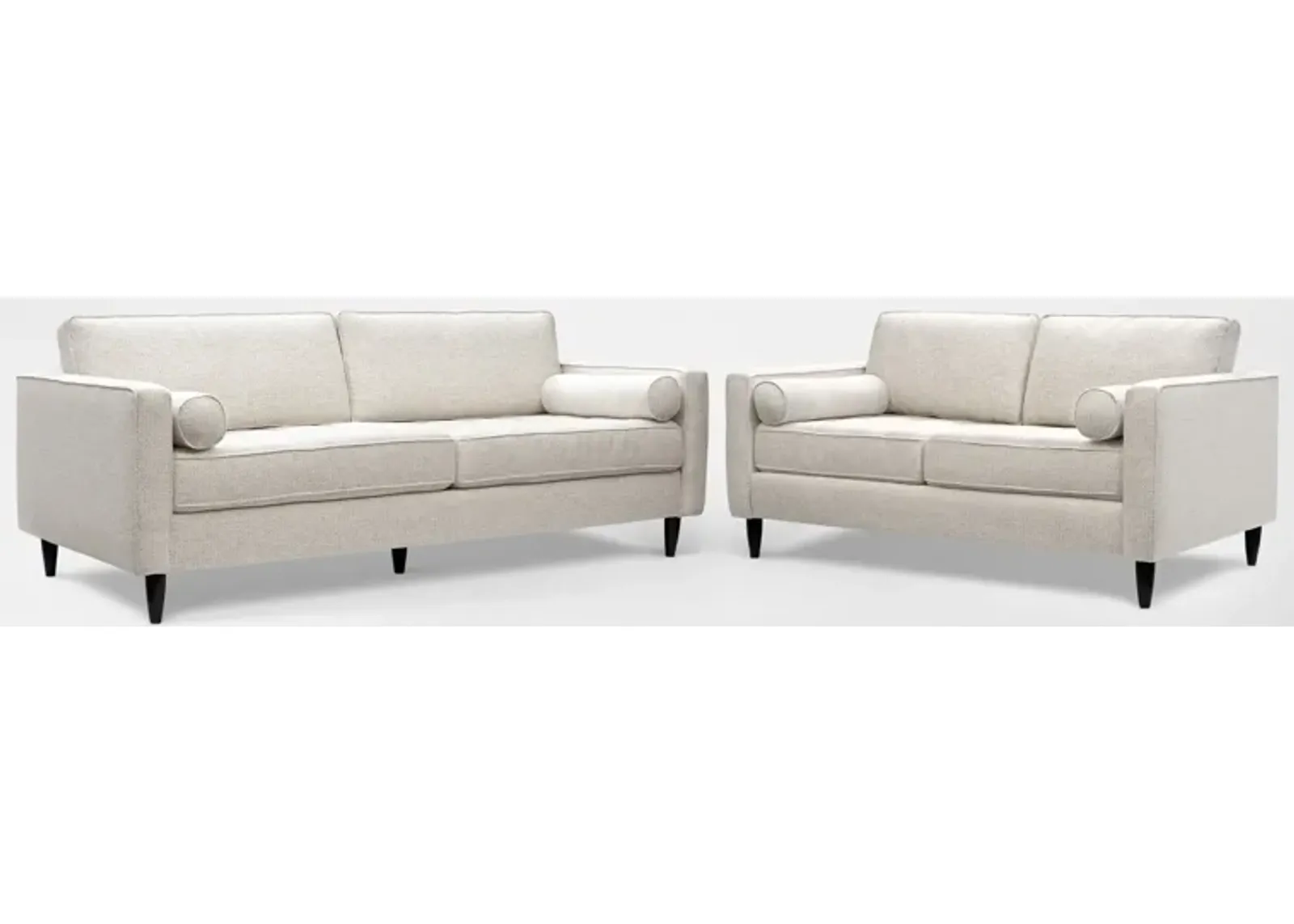 Brie Sofa and Loveseat Set - Beige