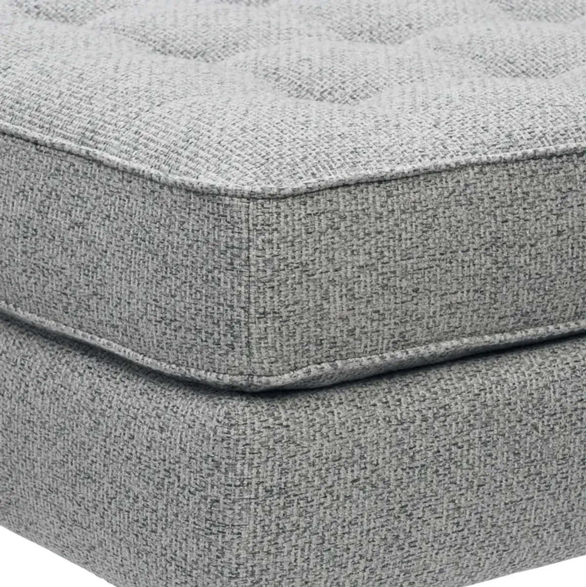 Brie Ottoman - Gray