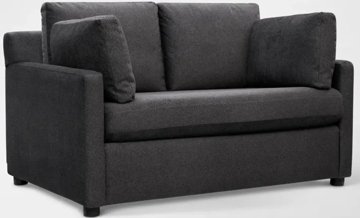 Lena Sofa, Loveseat and Chair Set - Charcoal