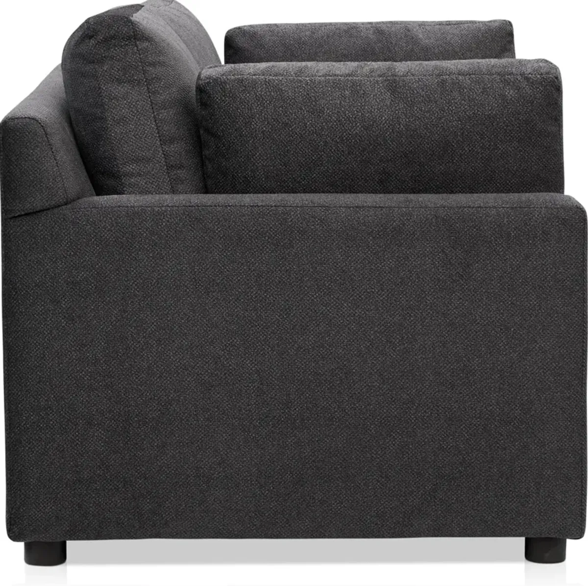 Lena Sofa, Loveseat and Chair Set - Charcoal