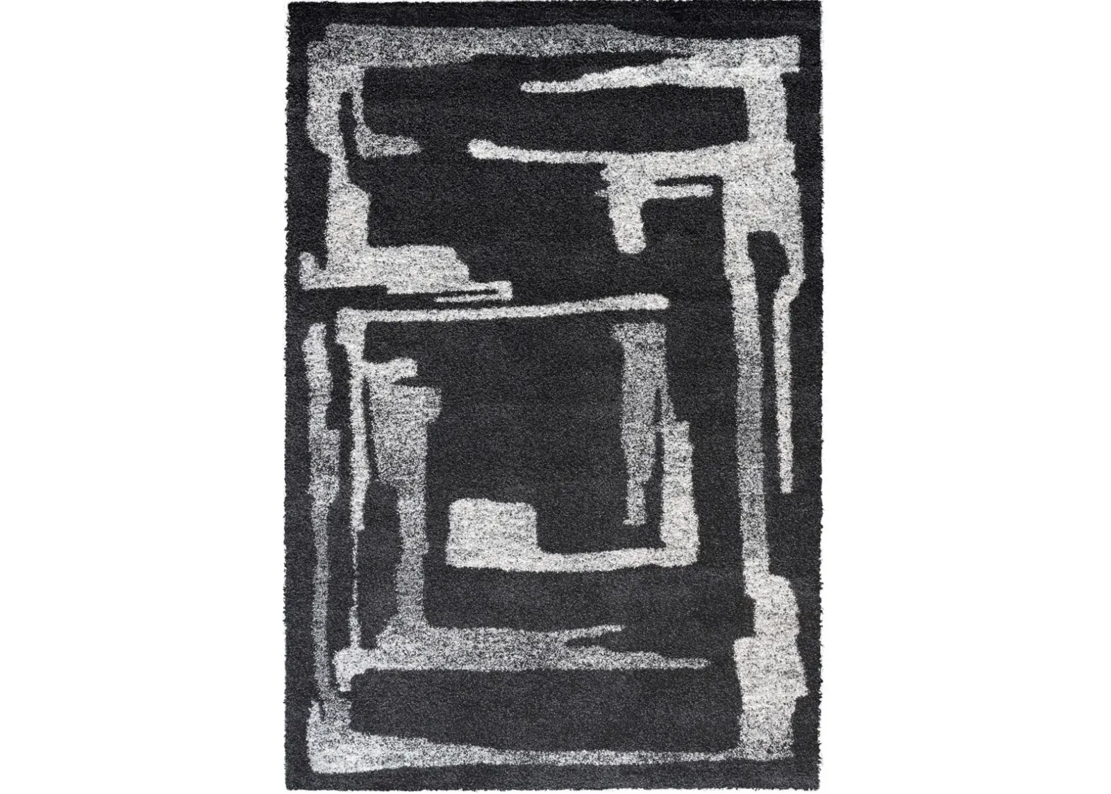 Granada 5' x 8' Area Rug - Charcoal/Ivory