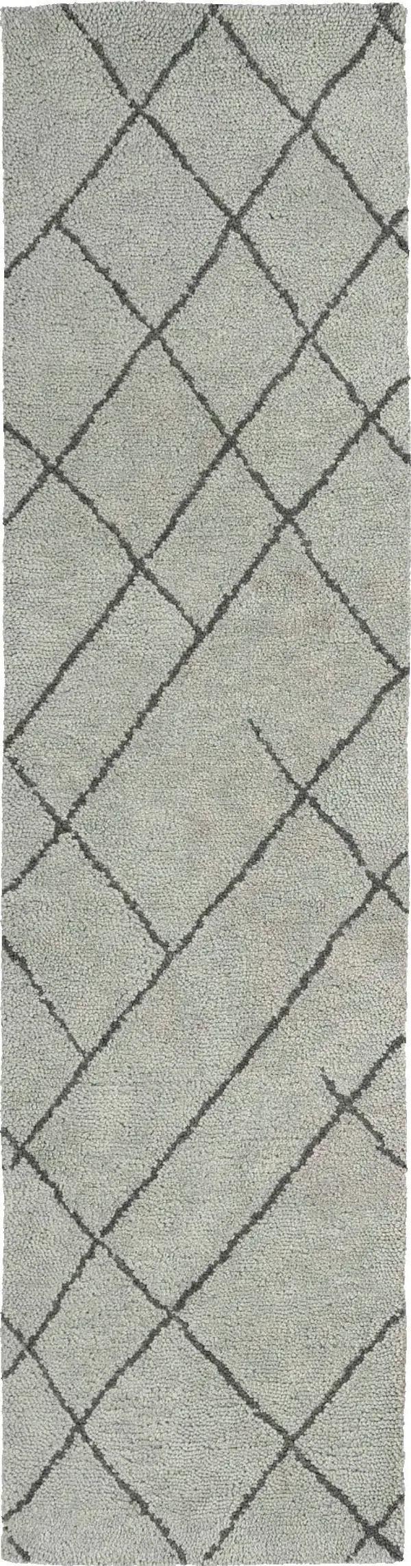 Brioche 2'x 8' Runner Rug - Silver