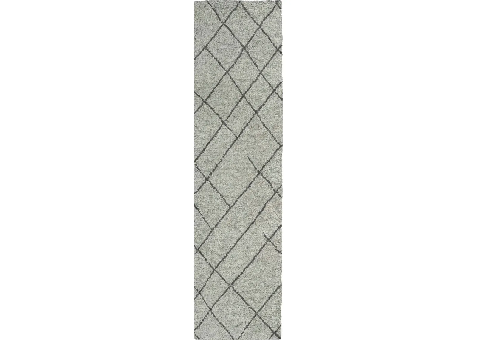 Brioche 2'x 8' Runner Rug - Silver