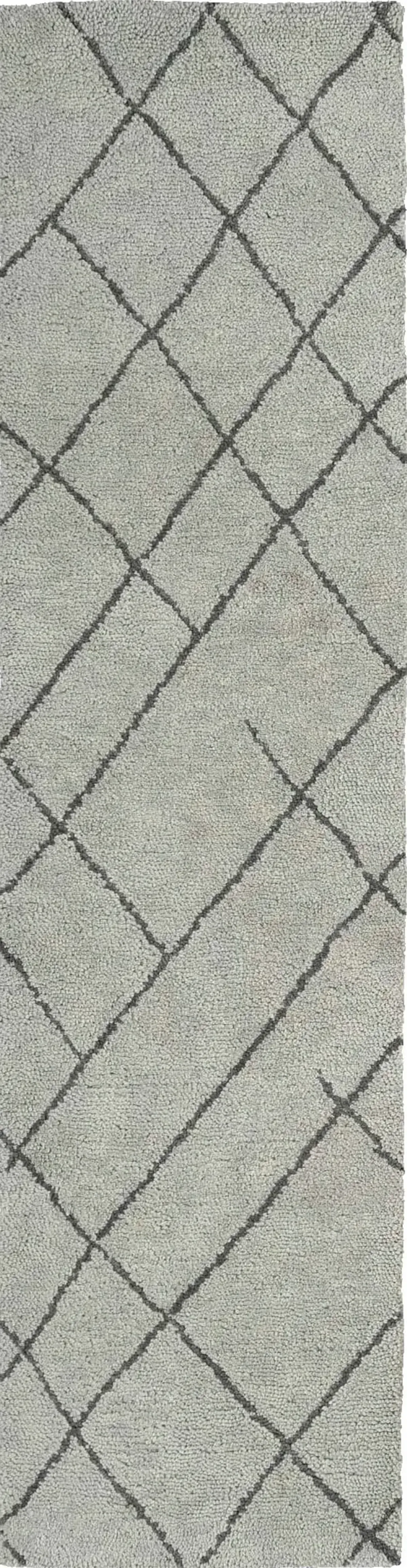 Brioche 2'x 8' Runner Rug - Silver