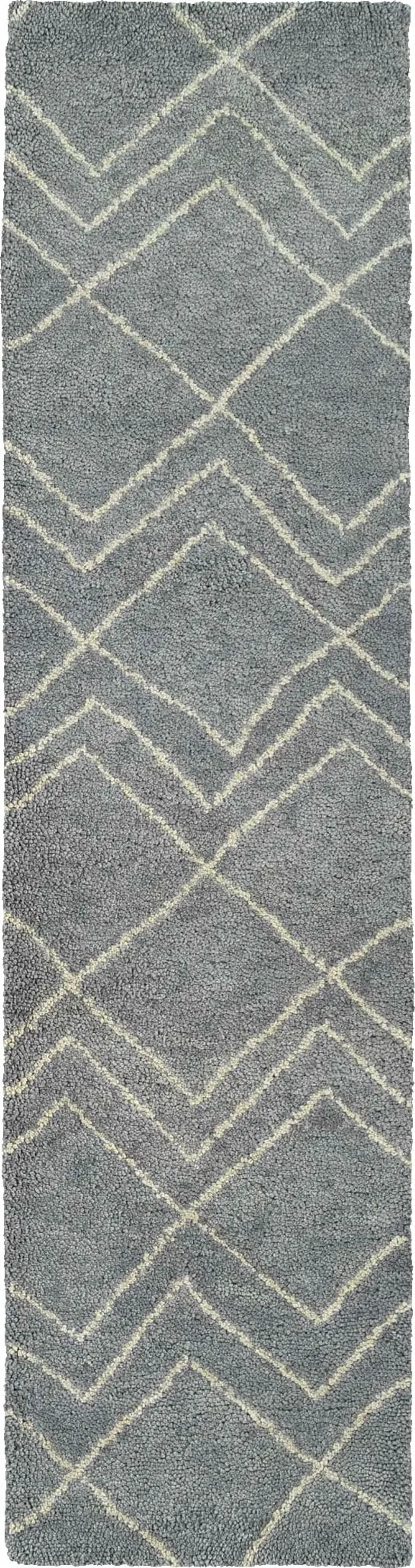 Brio 2'x 8' Runner Rug - Gray