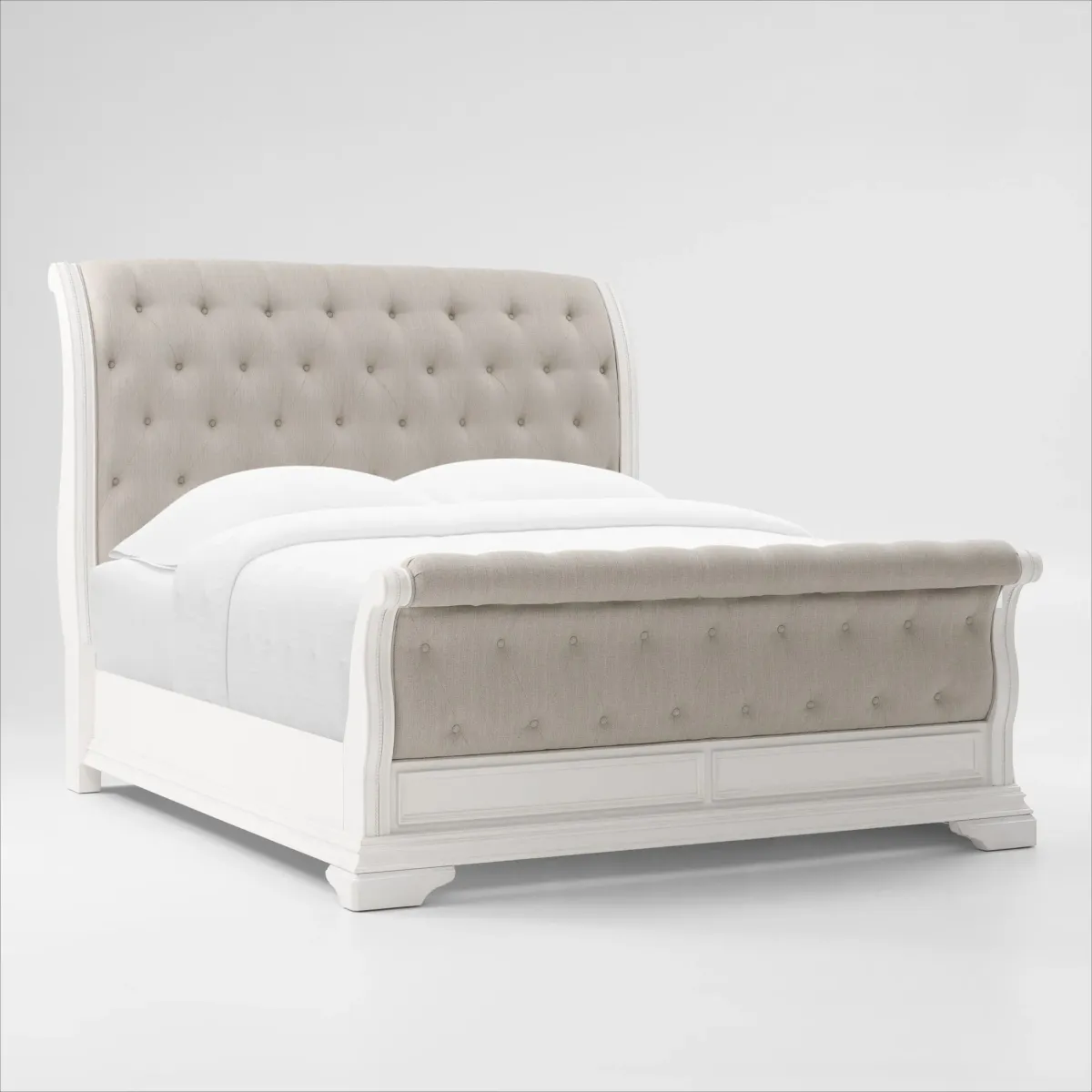 Mayfair Queen Upholstered Sleigh Bed