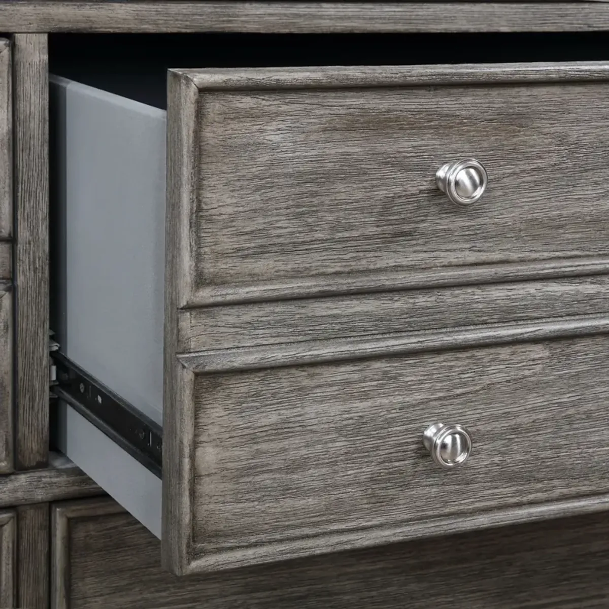 Hazel Dresser and Mirror - Gray