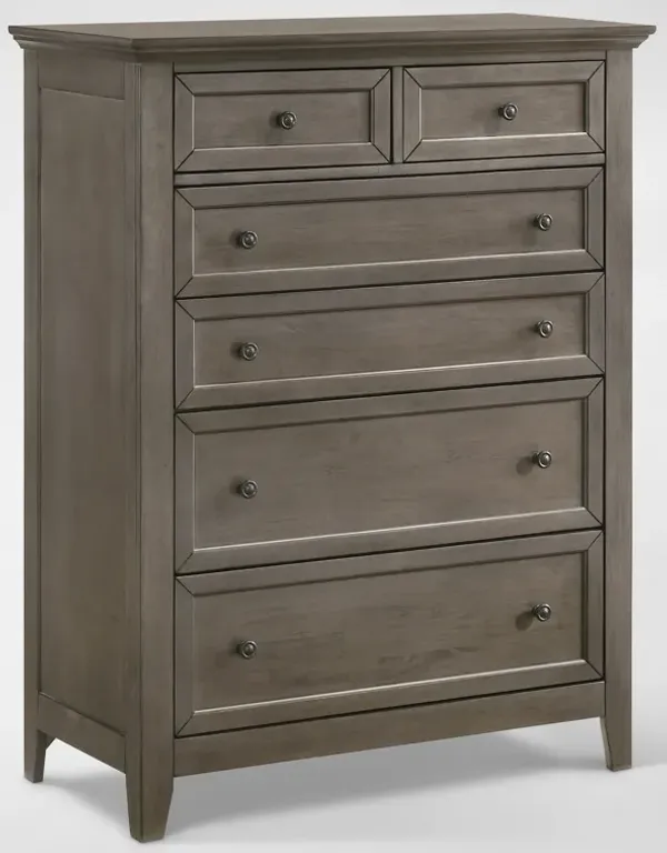 Lincoln Solid Wood Chest - Gray