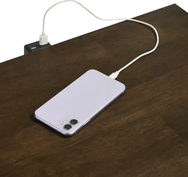 Lincoln Solid Wood 6-Piece Queen Storage Bedroom Set with Nightstand, Dresser and Mirror - Hickory