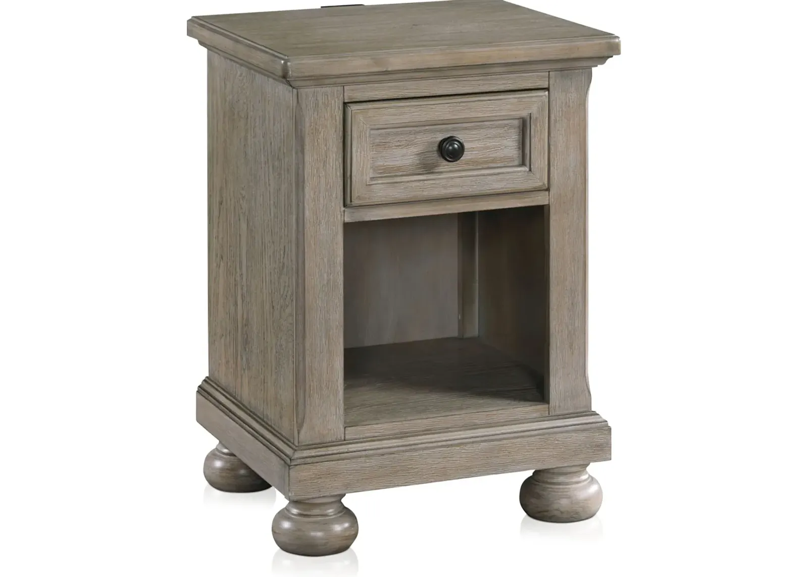 Hanover Youth Nightstand with USB Charging - Taupe