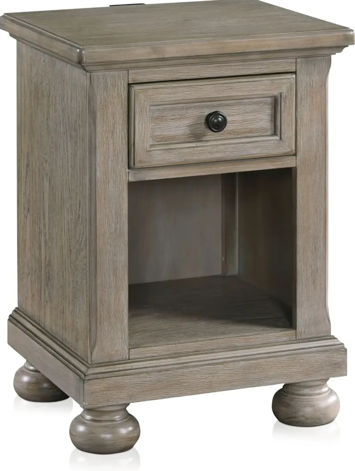 Hanover Youth Nightstand with USB Charging - Taupe