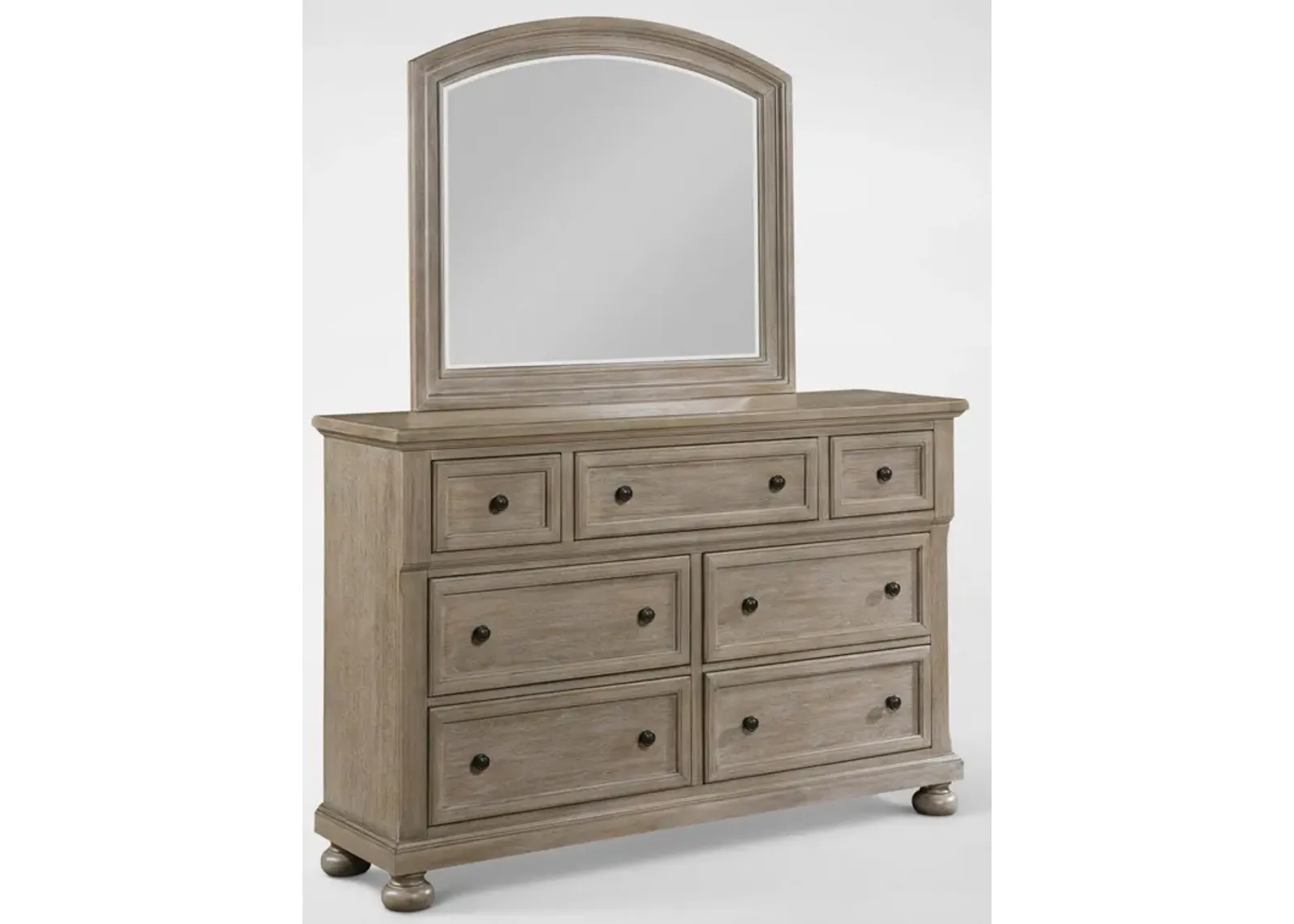 Hanover Dresser and Mirror - Taupe