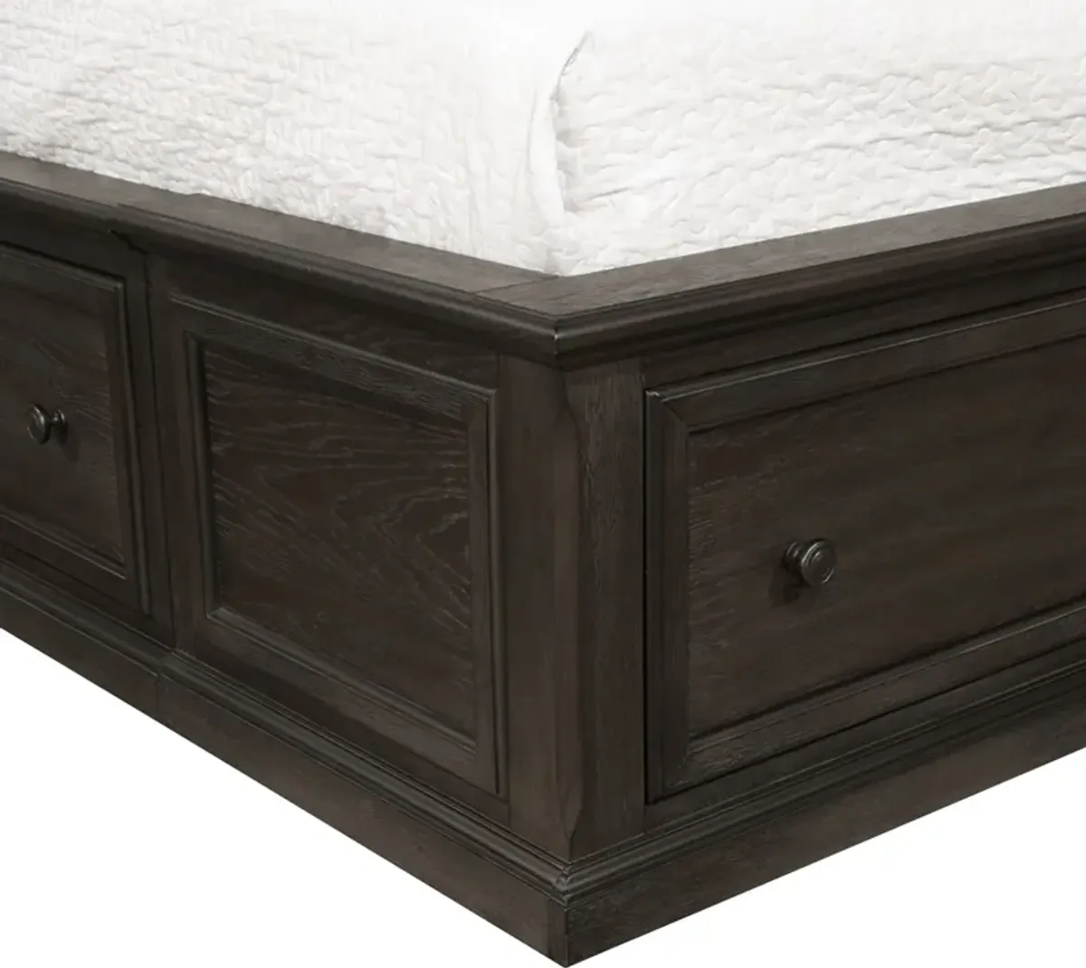 Hanover Storage Queen Sleigh Bed - Tobacco