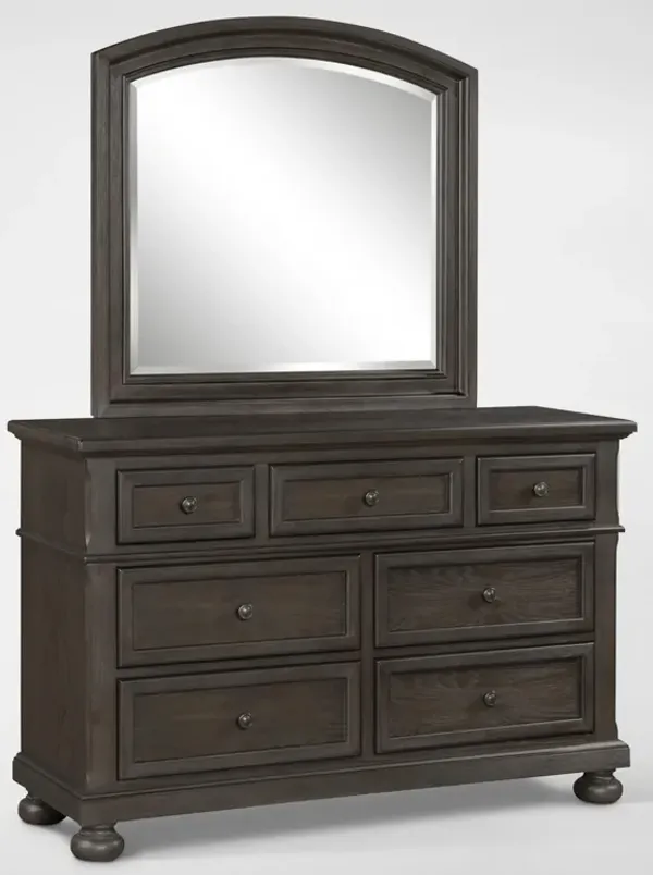 Hanover Youth Dresser and Mirror - Tobacco
