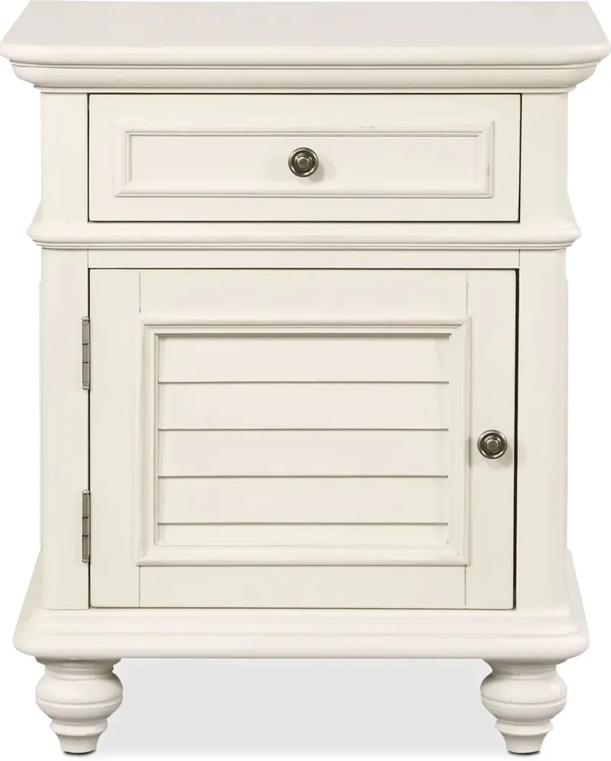 Charleston Door Nightstand - White