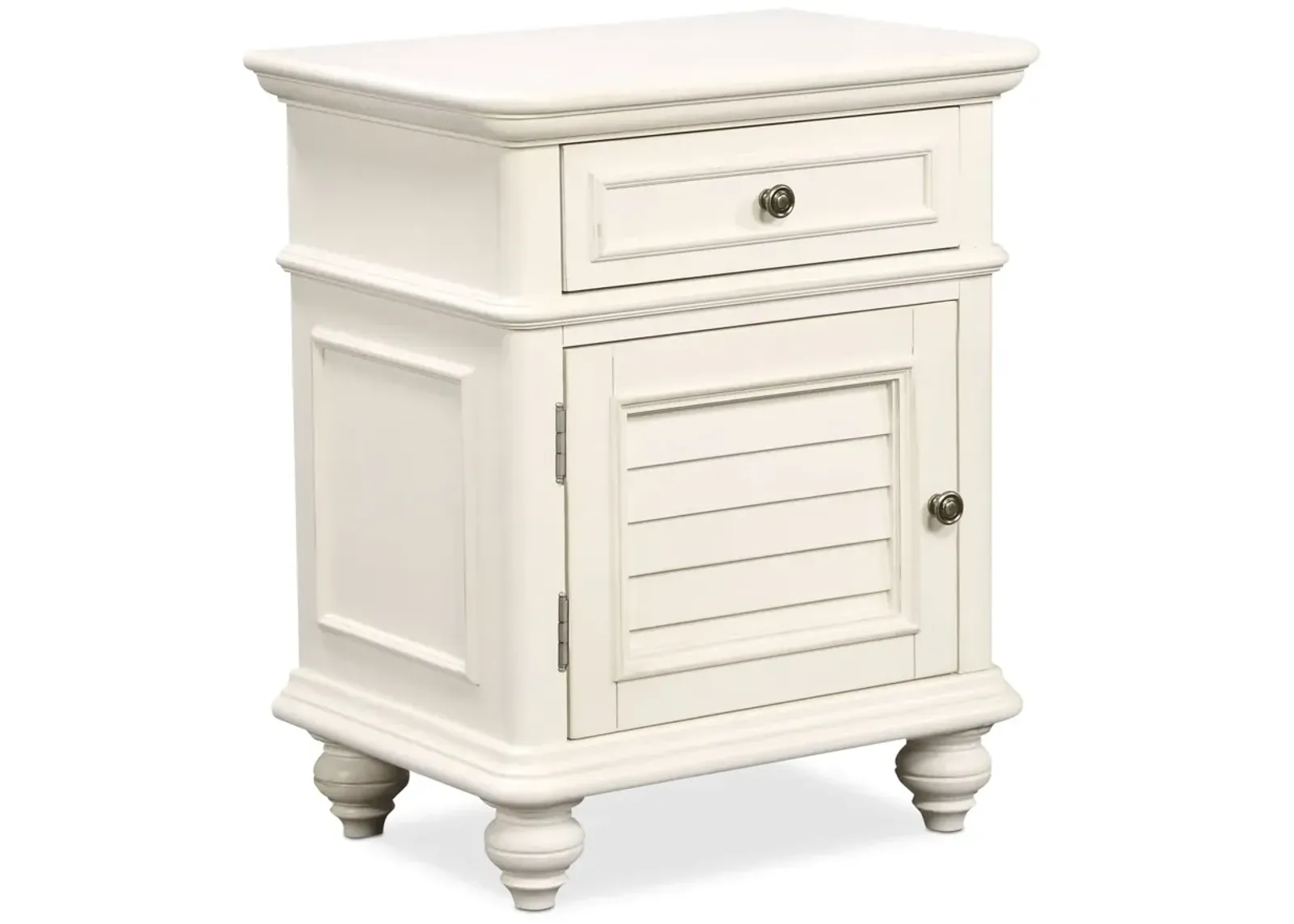 Charleston Door Nightstand - White