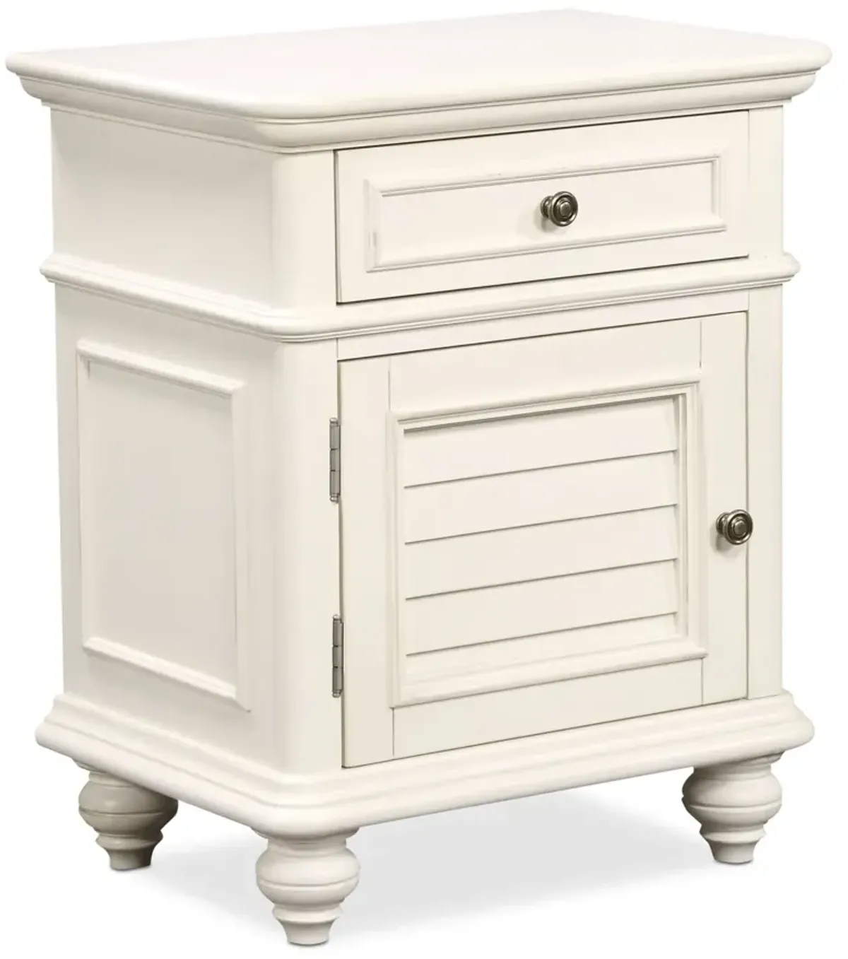 Charleston Door Nightstand - White