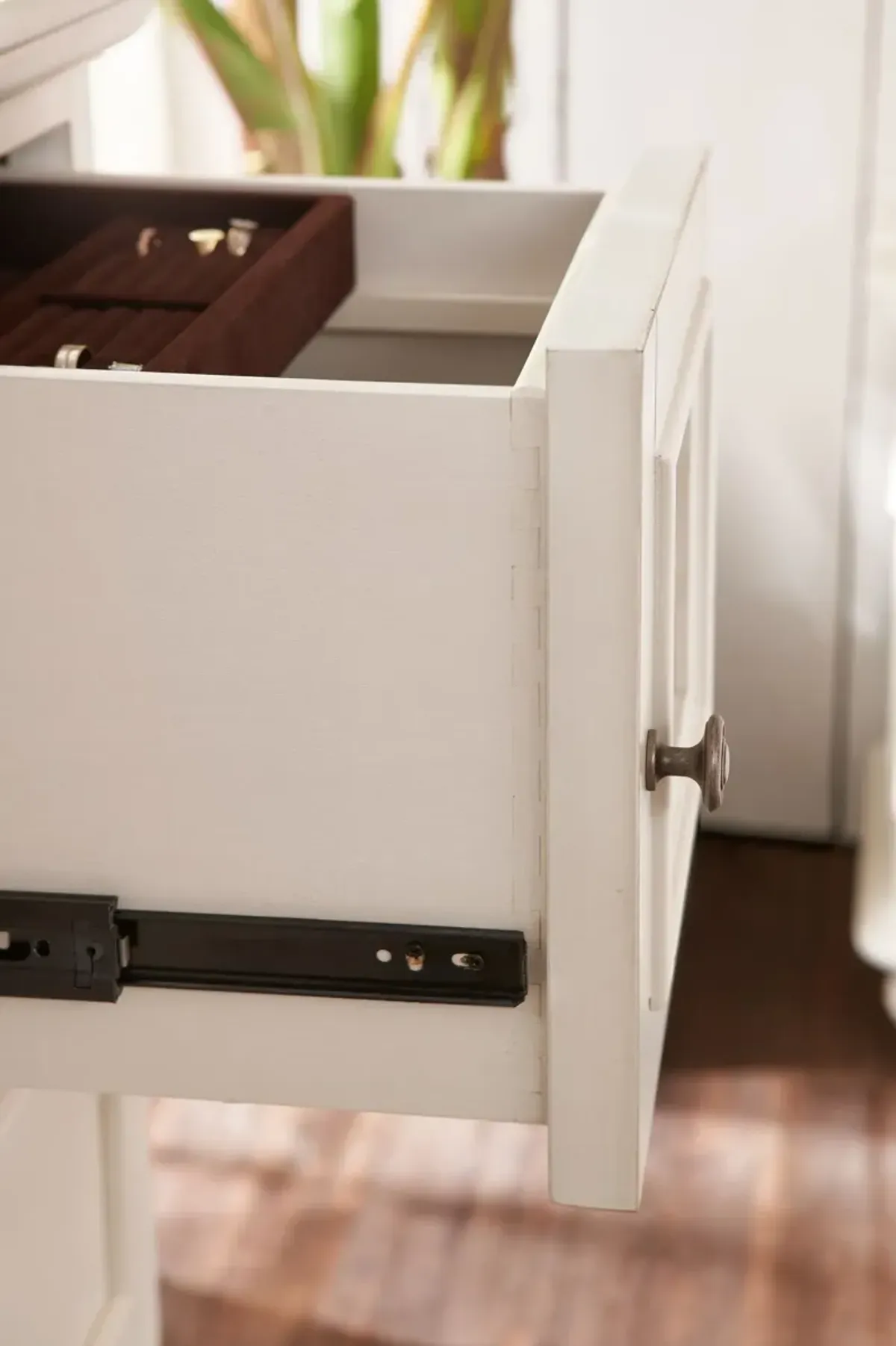 Charleston Dresser and Mirror - White