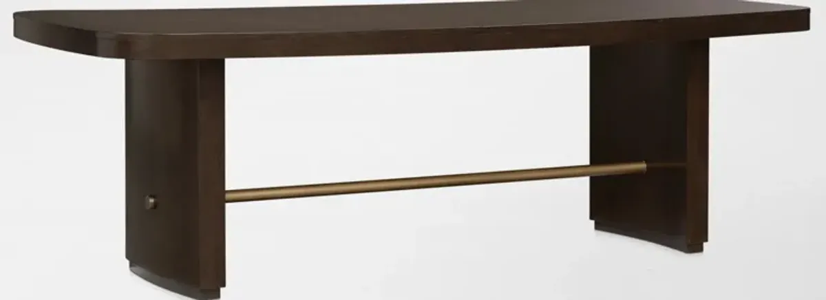 Milan Dining Table, 6 Side Chairs and 2 Host Chairs - Espresso