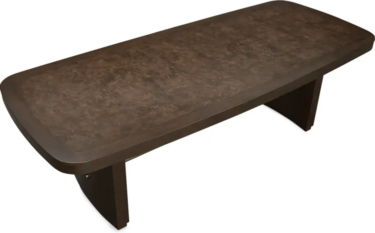 Milan Dining Table, 6 Side Chairs and 2 Host Chairs - Espresso