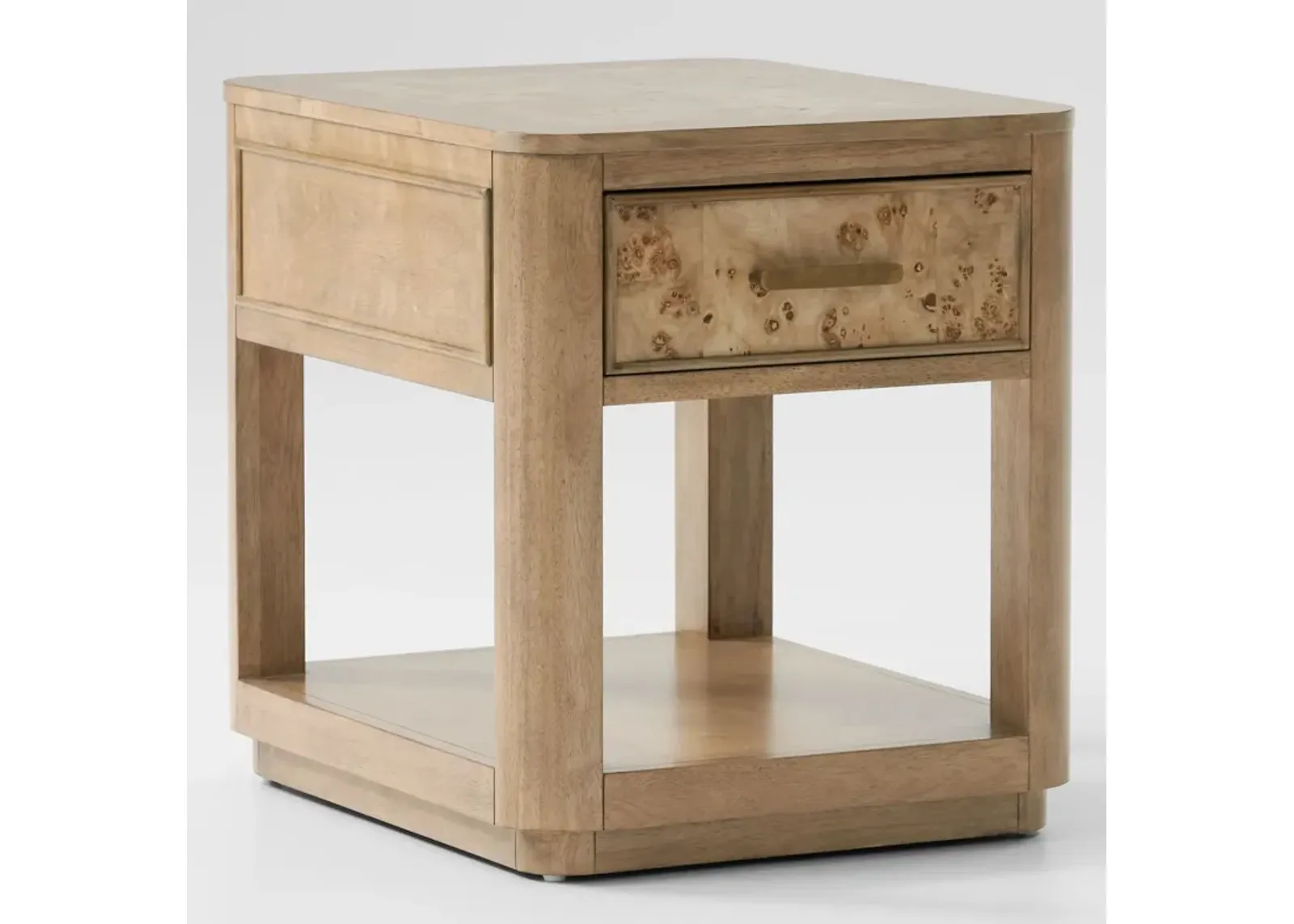 Milan Rectangular End Table With USB Charging