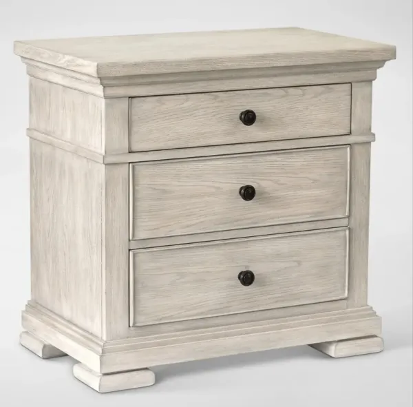 Asheville Nightstand with USB Charging - Sandstone