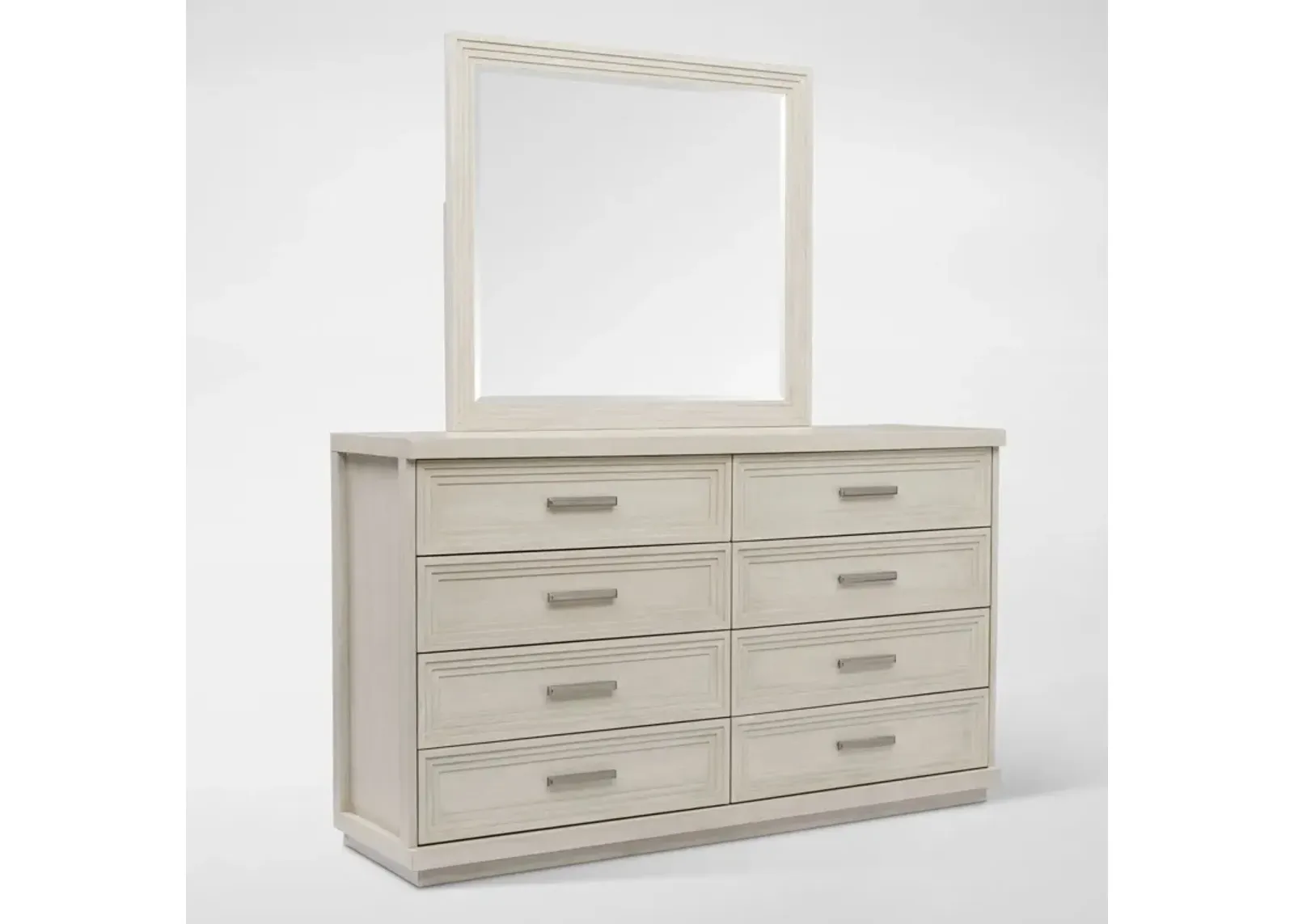 Arielle Dresser & Mirror - Parchment