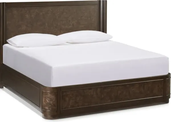 Milan King Panel Bed - Espresso