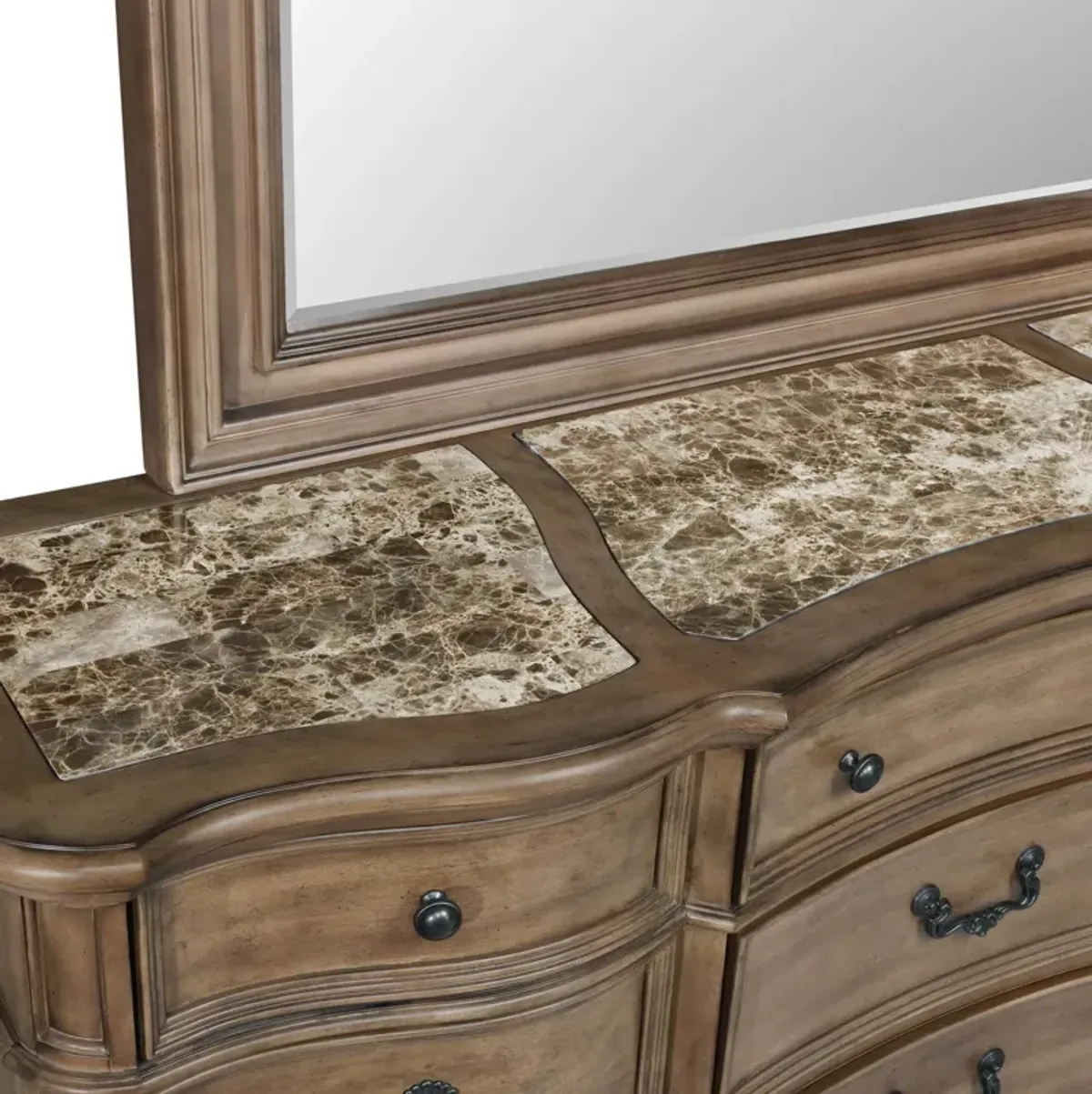 Gramercy Park Dresser and Mirror - Sandstone