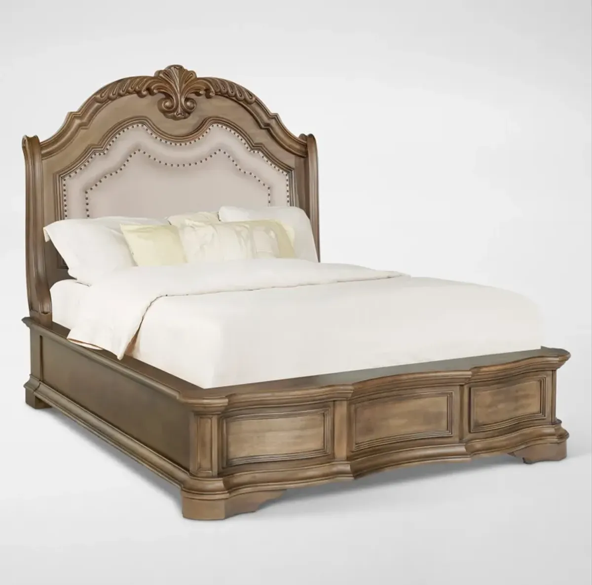 Gramercy Park 5-Piece Queen Bedroom Set with Dresser and Mirror - Sandstone