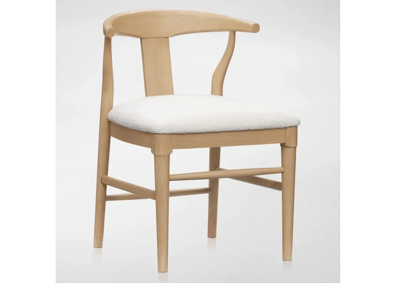 Santa Monica Wishbone-Back Dining Chair - Natural