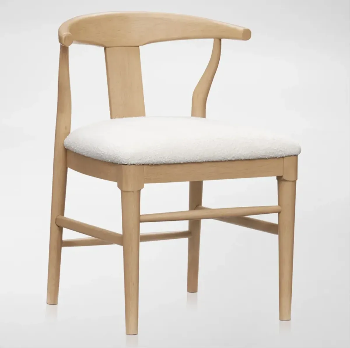 Santa Monica Wishbone-Back Dining Chair - Natural