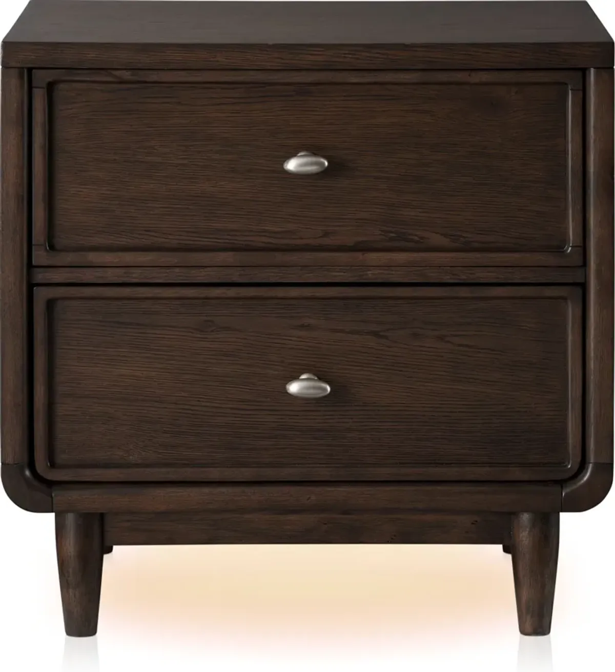 Santa Monica Nightstand With USB Charging - Chestnut