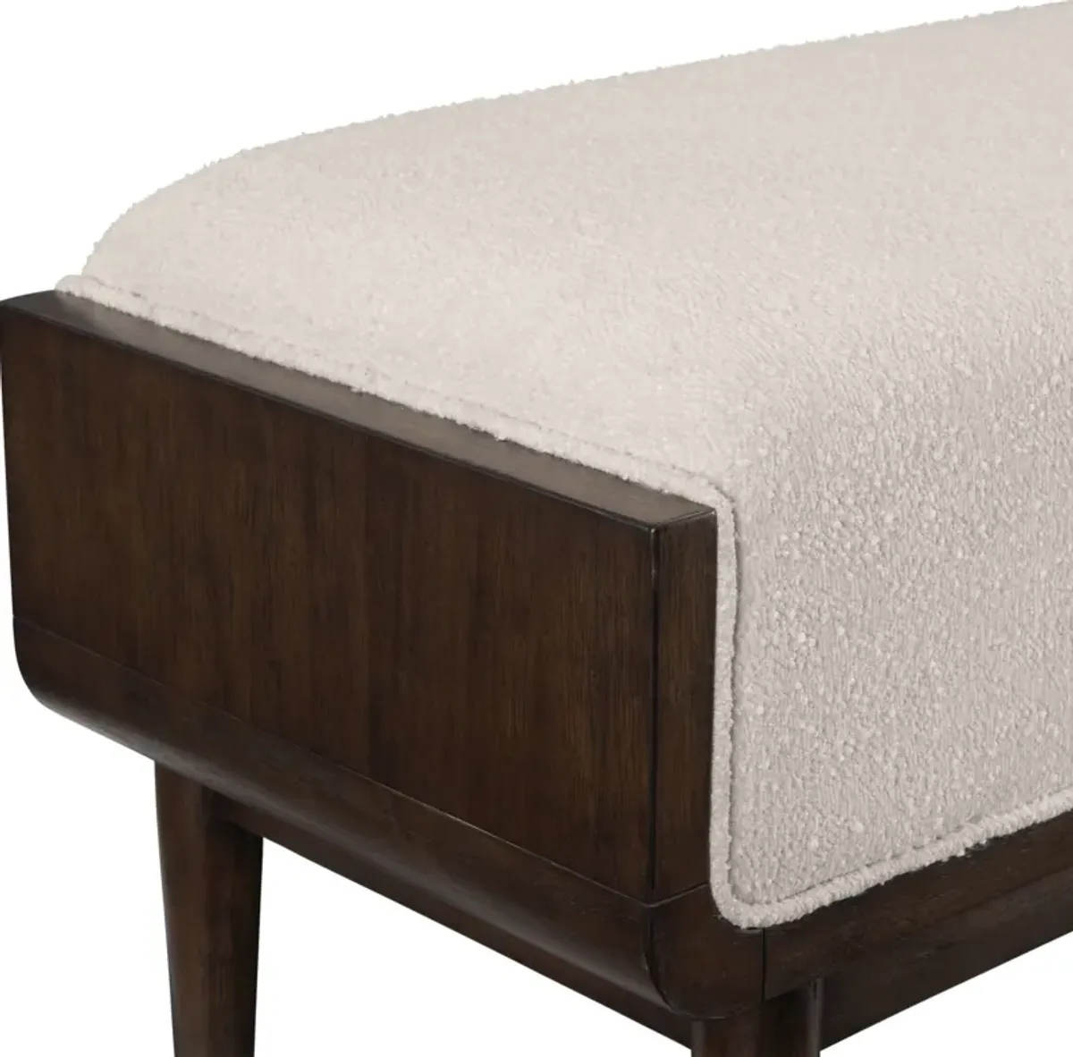 Santa Monica Upholstered Bench - Chestnut