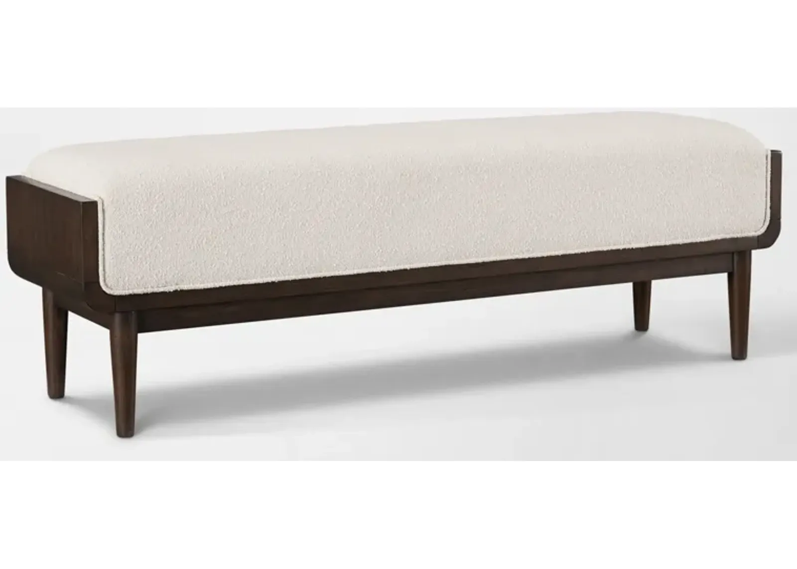 Santa Monica Upholstered Bench - Chestnut