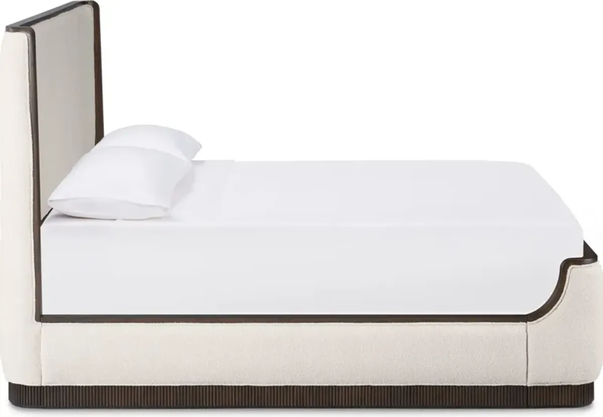 Santa Monica Queen Upholstered Bed - Chestnut