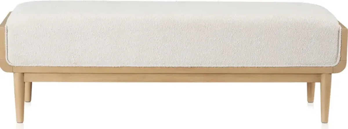 Santa Monica Upholstered Bench - Natural