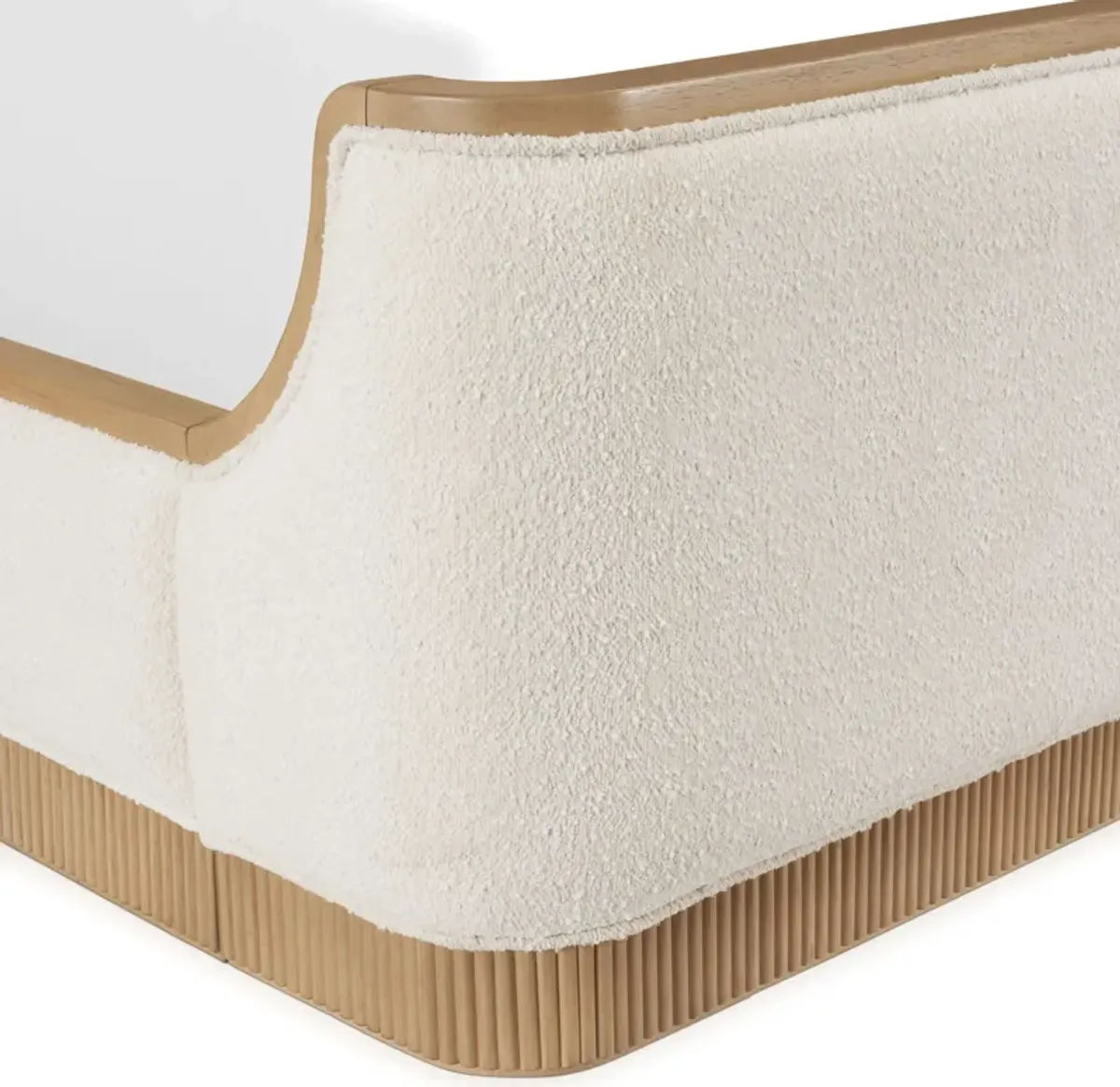 Santa Monica King Upholstered Bed - Natural